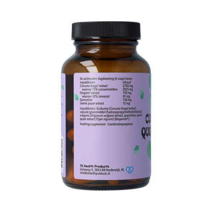 De Cruydhof De Cruydhof Curcuma Oregano Quercetine complex 60.00 Vegetarische capsules