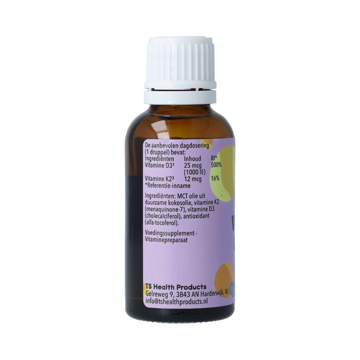 De Cruydhof De Cruydhof Vitamine D3 & K2, 25 ml 25.00 Milliliter