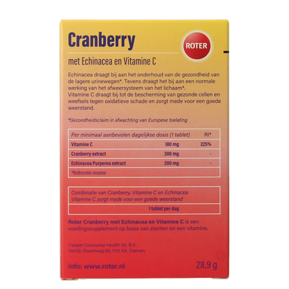 Roter Cranberry vitamine C & echinacea 30 Tabletten