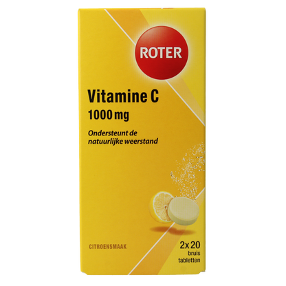 Roter Bruistabletten citroen vit C duopack 40 Bruistabletten