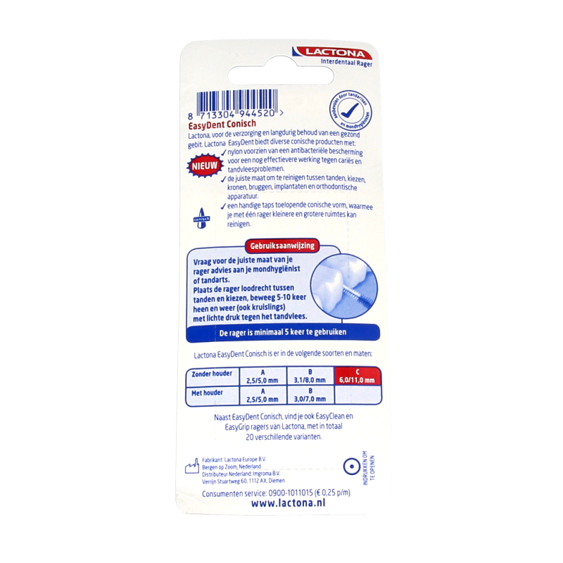 Lactona Easydent C 6-11mm 8 Stuks