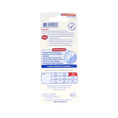 Lactona Easyclean XS 3.1mm 8 Stuks