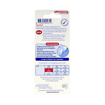 Lactona Easyclean S 4.0mm 8 Stuks