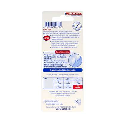 Lactona Easyclean XXL 12.0mm 8 Stuks