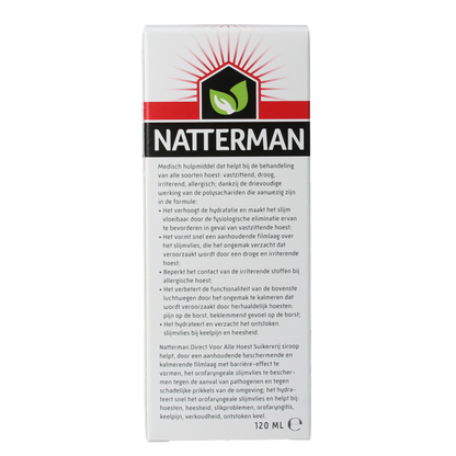 Natterman Hoest drank alle hoest suikervrij 120 Milliliter