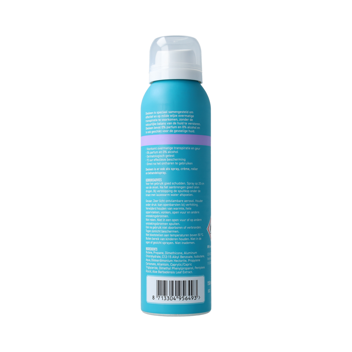 Deoleen Deodorant spray intense gevoelige huid 150.00 Milliliter