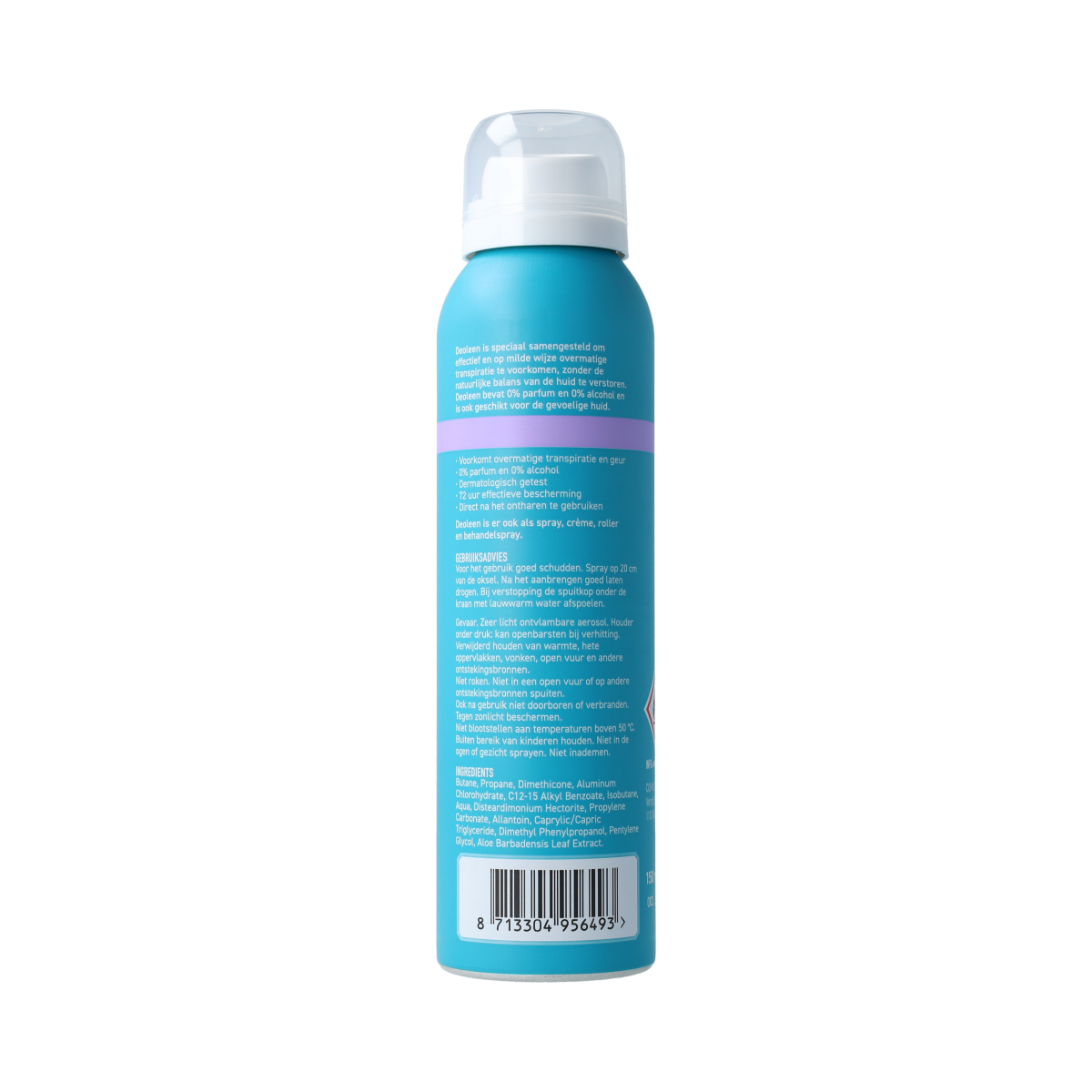 Deoleen Deodorant spray intense gevoelige huid 150.00 Milliliter