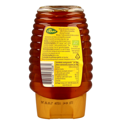 de Traay Bloemenhoning met citroen knijpfles bio 365.00 Gram