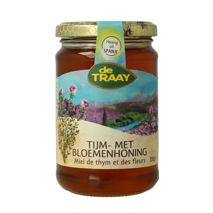 Traay Tijm- met bloemenhoning 350 Gram