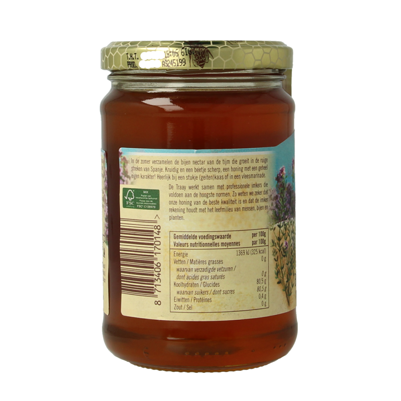 Traay Tijm- met bloemenhoning 350 Gram