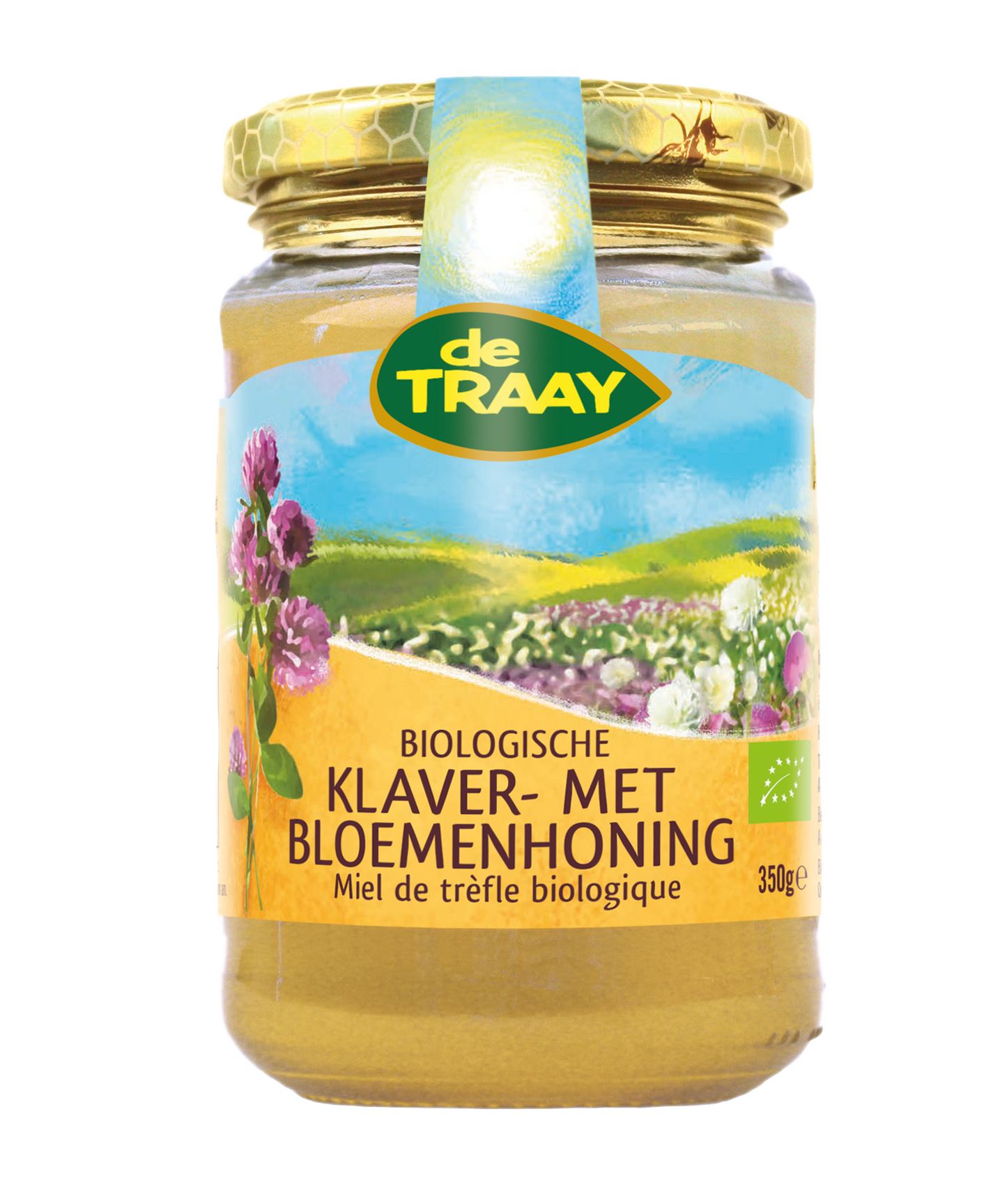 de Traay Klaver- met bloemenhoning bio 350.00 Gram