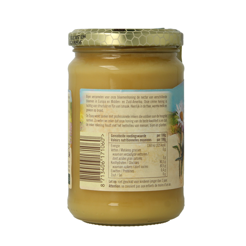 Traay Bloemen honing creme 350 Gram