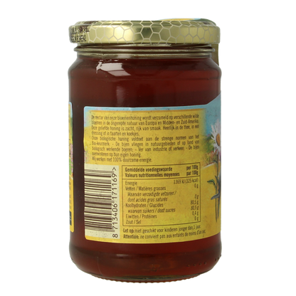 Traay Bloemen honing vloeibaar bio 350 Gram