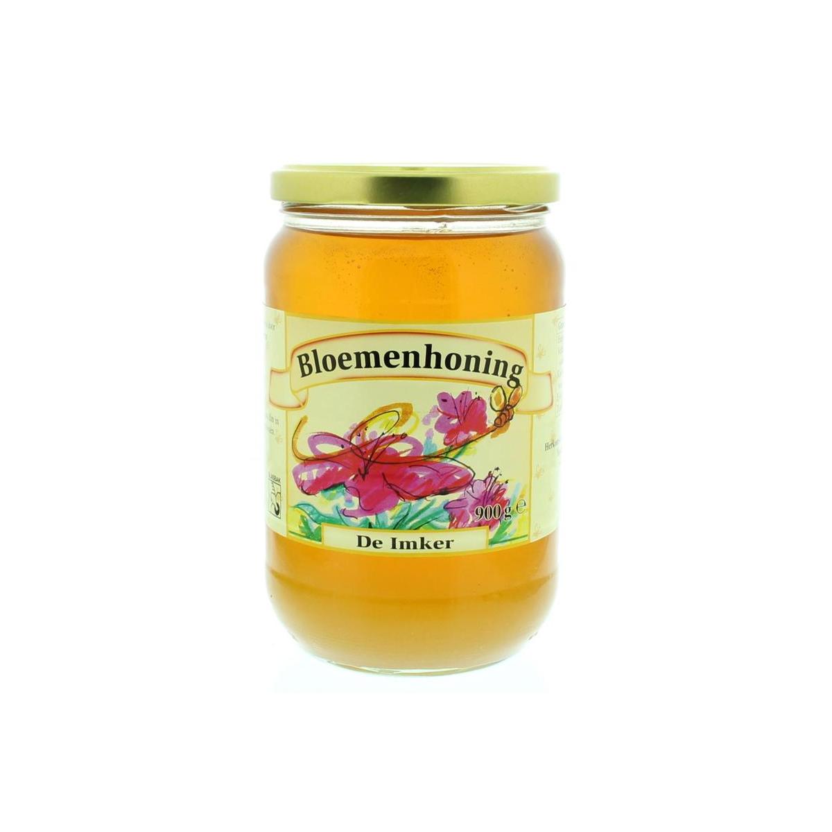 De Imker Bloemenhoning vloeibaar 900 Gram