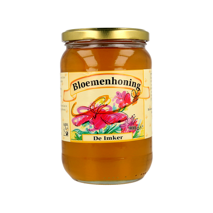 De Imker Bloemenhoning vloeibaar 900 Gram