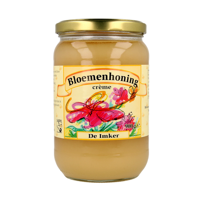 De Imker Bloemenhoning creme 900 Gram