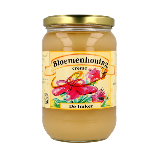 De Imker Bloemenhoning creme 900 Gram