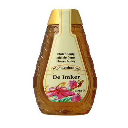 De Imker Bloemenhoning knijpfles 500 Gram