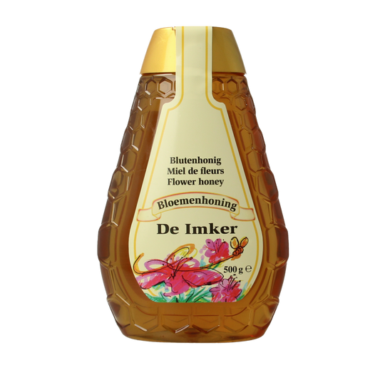 De Imker Bloemenhoning knijpfles 500 Gram