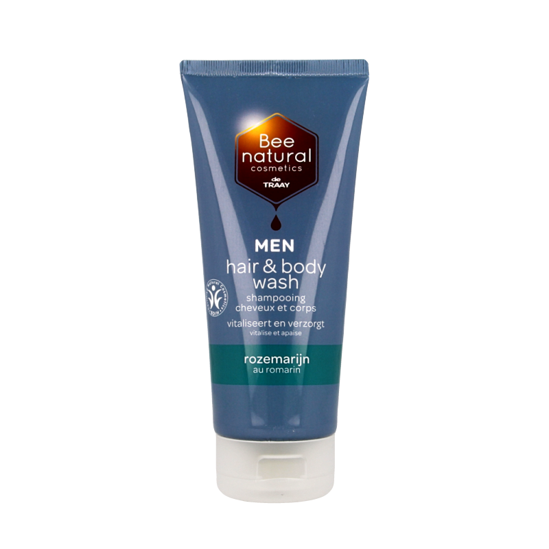 Traay Bee Honest Hair & body wash men rozemarijn 200 Milliliter