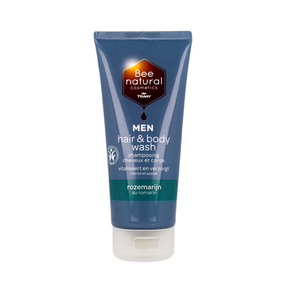 Traay Bee Honest Hair & body wash men rozemarijn 200 Milliliter