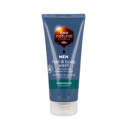 Traay Bee Honest Hair & body wash men rozemarijn 200.00 Milliliter