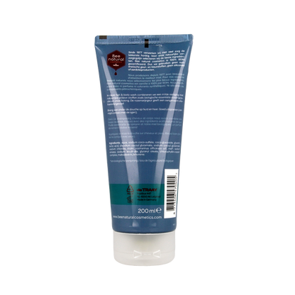 Traay Bee Honest Hair & body wash men rozemarijn 200 Milliliter