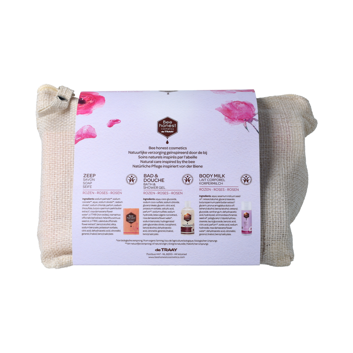 Traay Bee Honest Geschenkverpakking rozen 1.00 Set