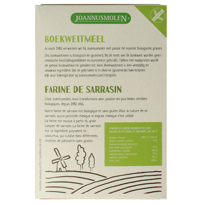 Joannusmolen Boekweitmeel eerste keuze bio 350.00 Gram