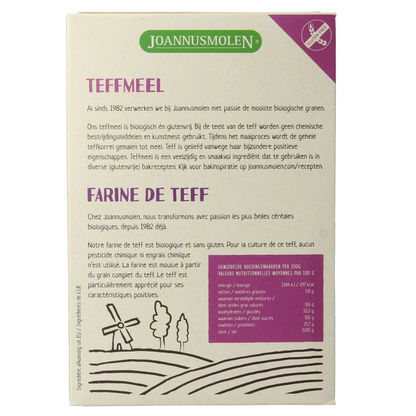 Joannusmolen Teffmeel eerste keuze bio 300 Gram