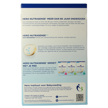 Hero Nutrasense zuigelingenmelk 1 (0-6mnd) 700.00 Gram