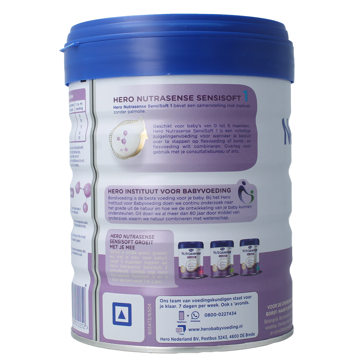 Hero Nutrasense SensiSoft 1 (0-6 mnd) 800.00 Gram