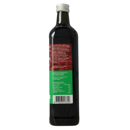 Terschellinger Cranberrysap ongezoet bio 750 Milliliter