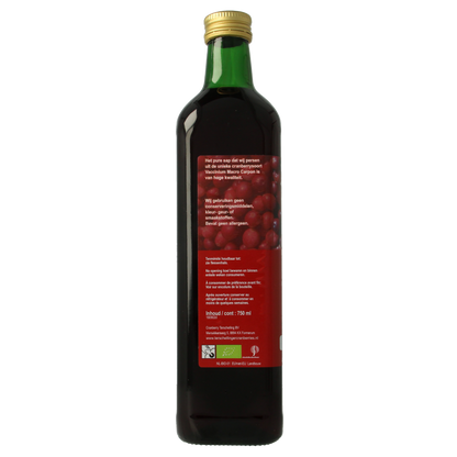 Terschellinger Cranberrysap gezoet bio 750 Milliliter