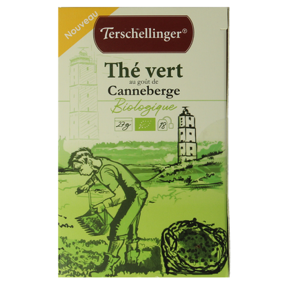 Terschellinger Groene thee cranberry bio 18.00 Zakjes