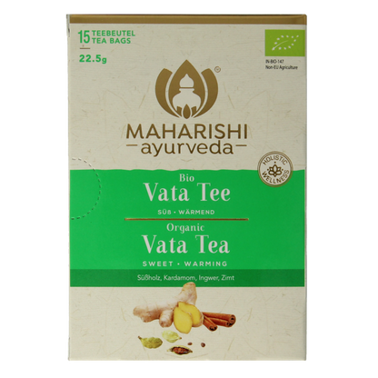 Maharishi Ayurv Vata theezakjes bio 15 Zakjes