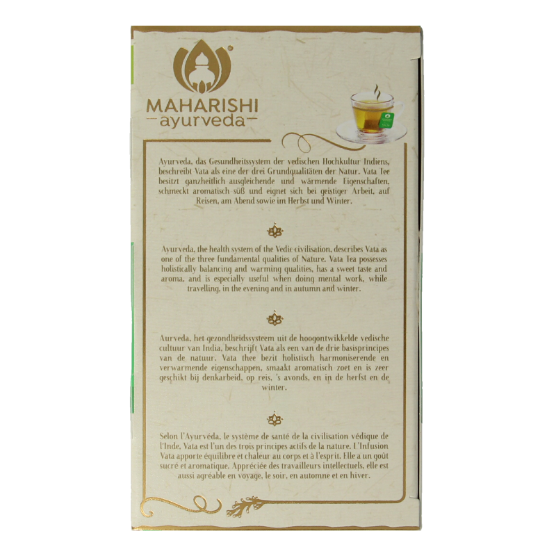 Maharishi Ayurv Vata theezakjes bio 15 Zakjes