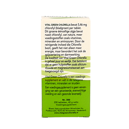 Bloem Chlorella vital green 200 Tabletten