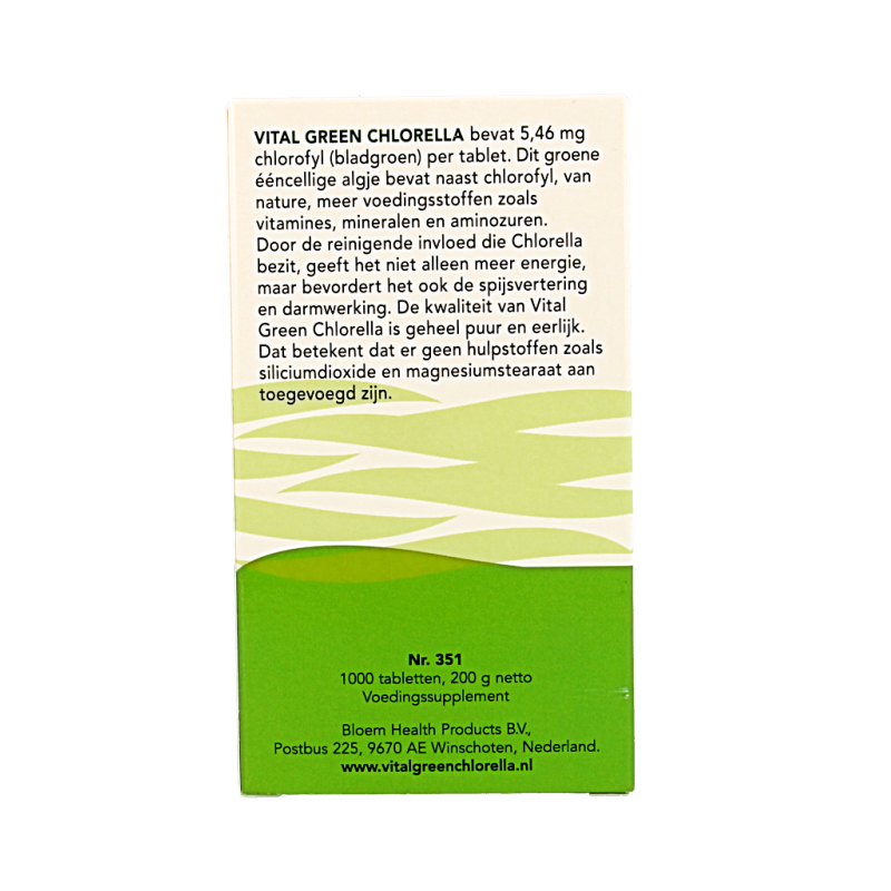 Bloem Chlorella vital green 1000 Tabletten
