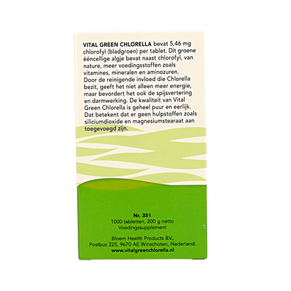 Bloem Chlorella vital green 1000 Tabletten