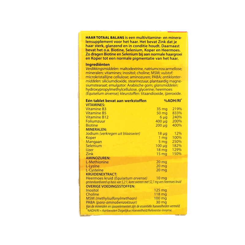Bloem Haar totaal balans 60 Tabletten