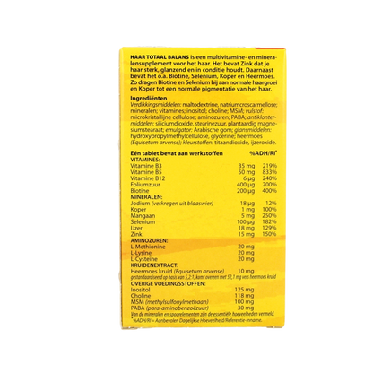 Bloem Haar totaal balans 60 Tabletten