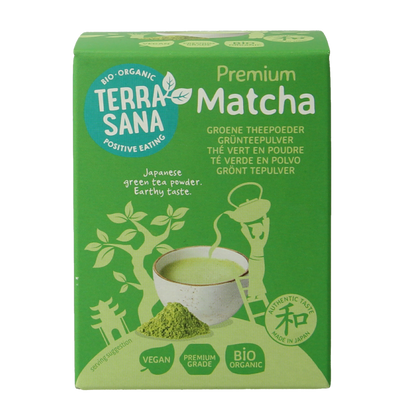 TerraSana Matcha premium groene thee bio 30 Gram