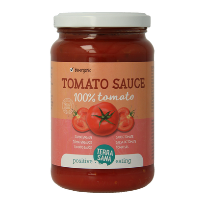 TerraSana Tomatensaus 100% tomaat bio 340 Gram