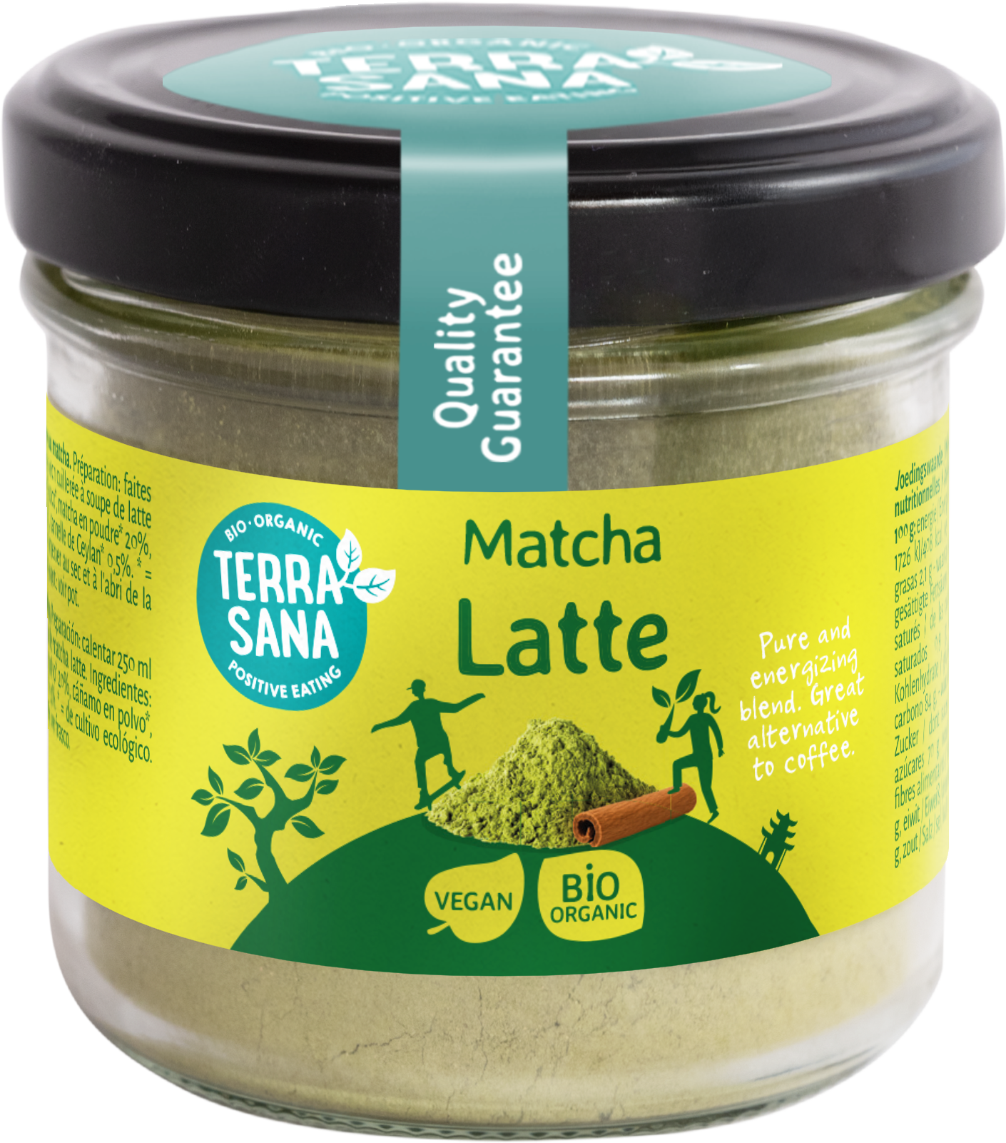 TerraSana Matcha latte gula java bio 120 Gram