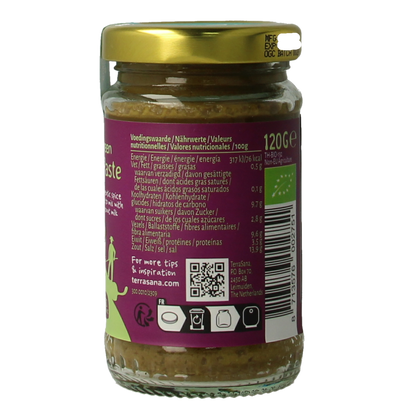 TerraSana Thaise groene currypasta bio 120.00 Gram