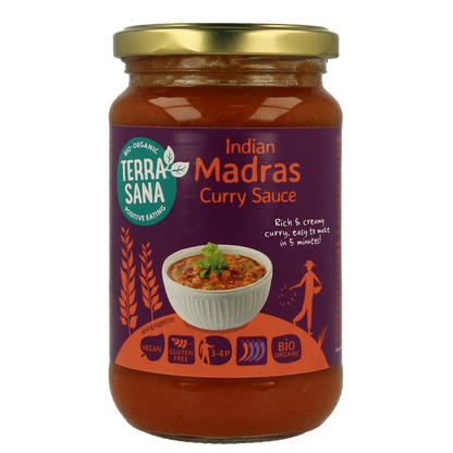TerraSana Curry sauce madras bio 350.00 Gram
