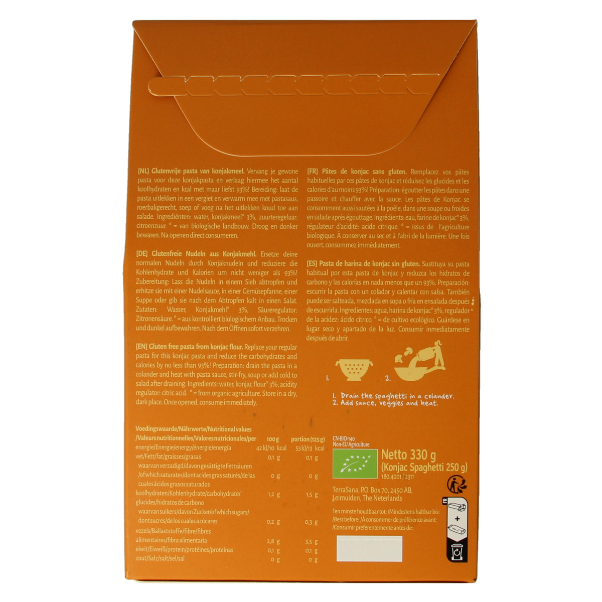 TerraSana Konjac spaghetti bio 250.00 Gram