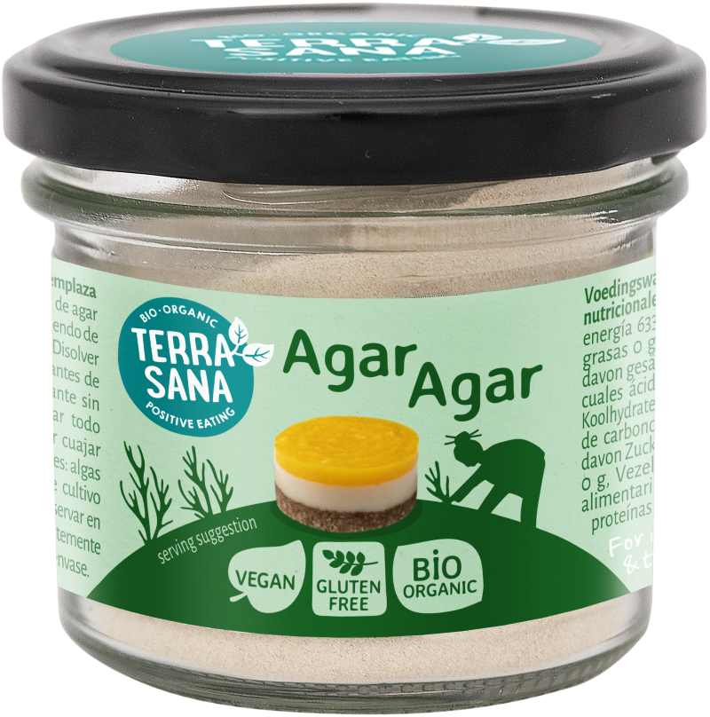 TerraSana Agar agar poeder bio 50.00 Gram