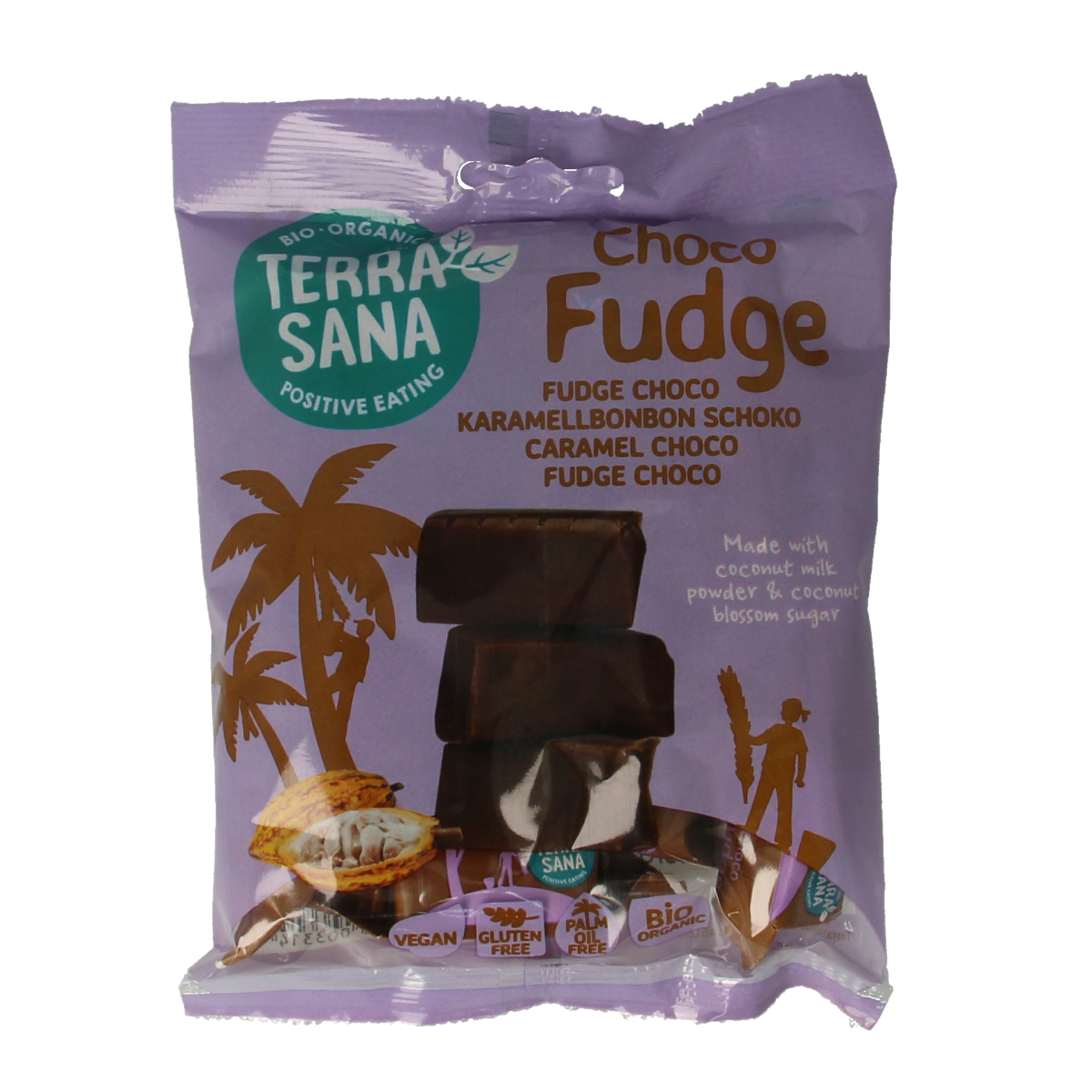 TerraSana Fudge chocolade bio 150.00 Gram